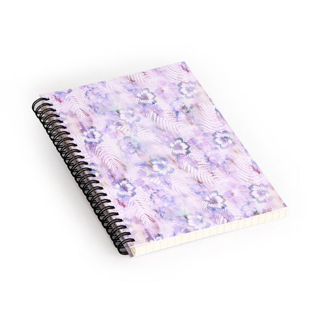 Schatzi Brown Hula Hibiscus Washout Spiral Notebook
