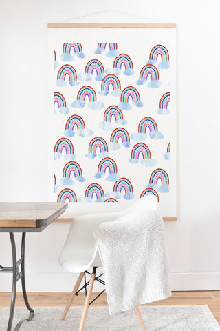 Schatzi Brown Just Rainbows White Art Print And Hanger