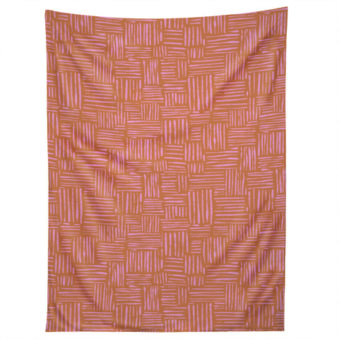 Schatzi Brown Leila Marks Orange Tapestry