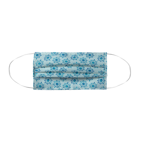 Schatzi Brown Lotta Floral Light Aqua Face Mask