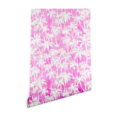 Schatzi Brown Maui Palm 2 Pink Wallpaper