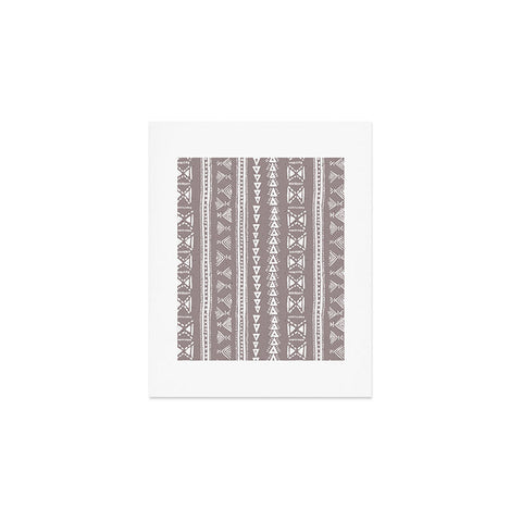 Schatzi Brown Mud Cloth 5 Taupe Art Print