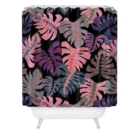 Schatzi Brown Phoenix Tropical Pink Shower Curtain