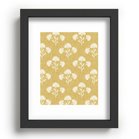 Schatzi Brown Suri Floral Golden Recessed Framing Rectangle