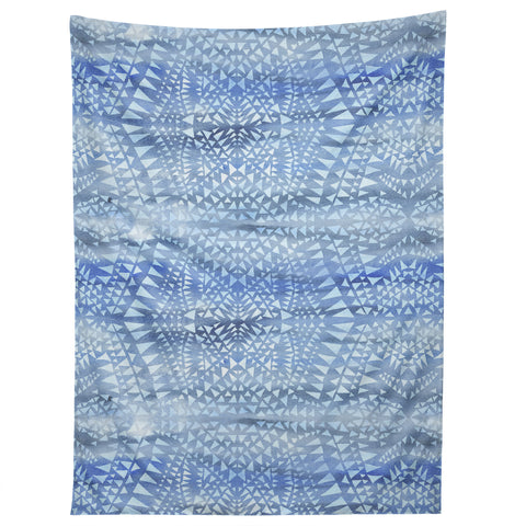 Schatzi Brown Tribal Triangles Chambray Tapestry
