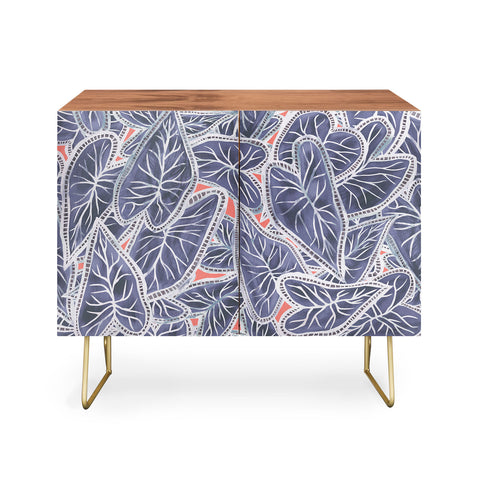 Sewzinski Caladium Leaves in Purple Credenza