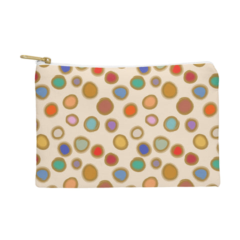 Sewzinski Colorful Dots on Cream Pouch