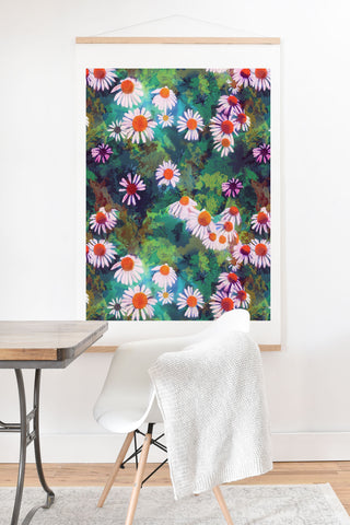 Sewzinski Coneflowers Art Print And Hanger