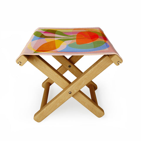 Sewzinski Mid Century Houseplant Folding Stool