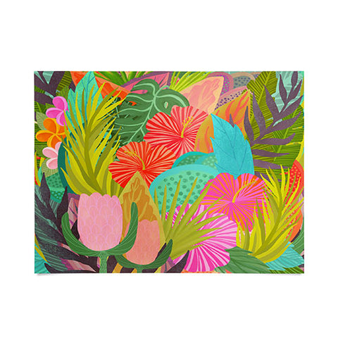 Sewzinski Saturated Tropical Garden Poster