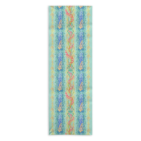 Sewzinski Seaweed and Coral Pattern Yoga Towel