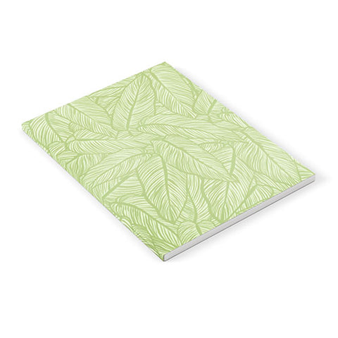 Sewzinski Striped Leaves in Green Notebook