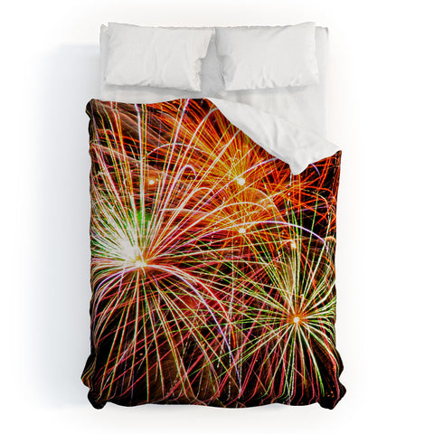 Shannon Clark Fireworks Duvet Cover