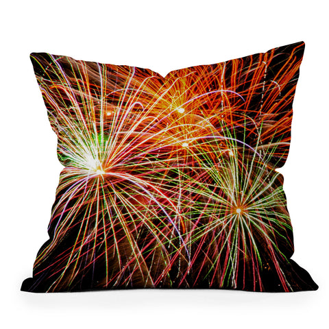 Shannon Clark Fireworks Throw Pillow