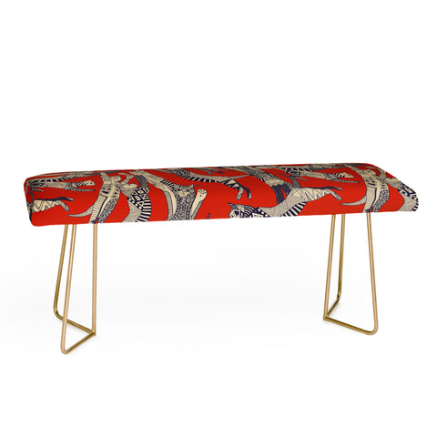 Sharon Turner cat party retro Bench