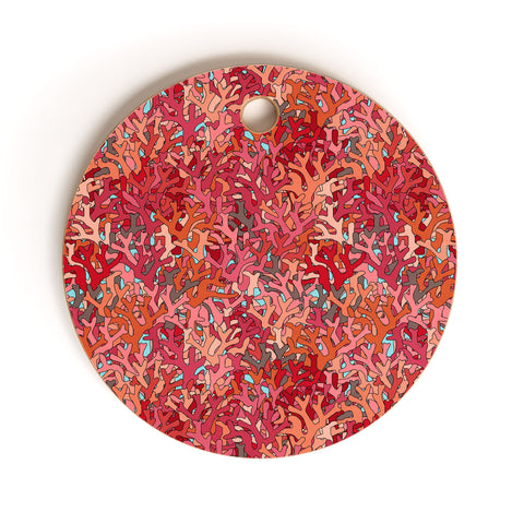 Sharon Turner Coral 2 Cutting Board Round