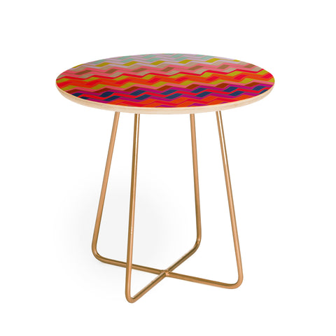 Sharon Turner Geo Chevron Round Side Table