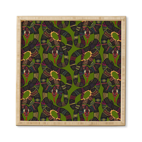 Sharon Turner geo snakes Framed Wall Art