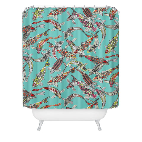 Sharon Turner Lucky Koi Shower Curtain