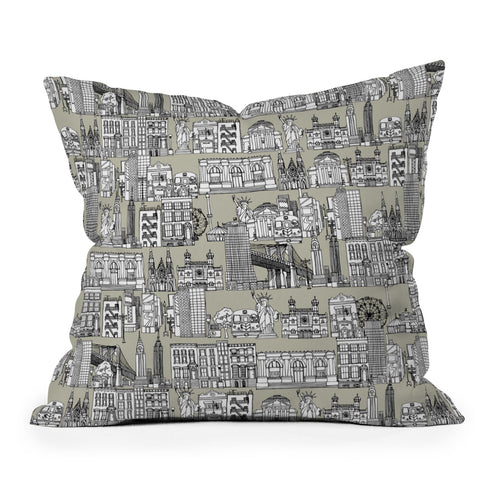 Sharon Turner New York Linen Throw Pillow