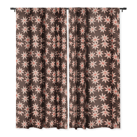 Sharon Turner sema brown Blackout Window Curtain