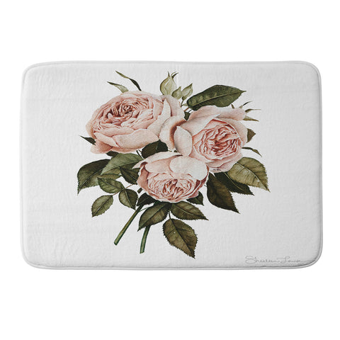 Shealeen Louise Three English Roses square Memory Foam Bath Mat