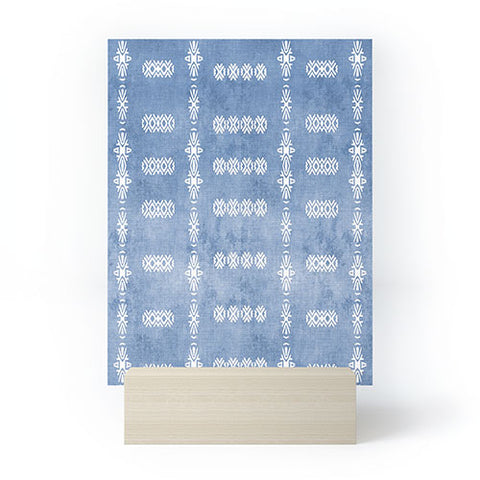 Sheila Wenzel-Ganny Denim Blue Mud Cloth Mini Art Print