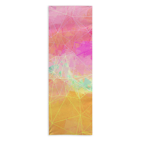 Sheila Wenzel-Ganny Modern Pastel Rainbow Cascade Yoga Towel