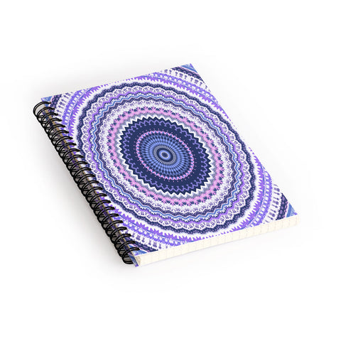 Sheila Wenzel-Ganny Pantone Purple Blue Mandala Spiral Notebook