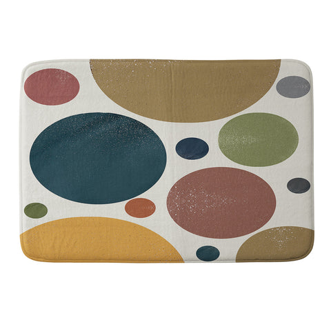 Sheila Wenzel-Ganny Retro Polka Dots Memory Foam Bath Mat