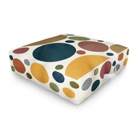 Sheila Wenzel-Ganny Retro Polka Dots Outdoor Floor Cushion