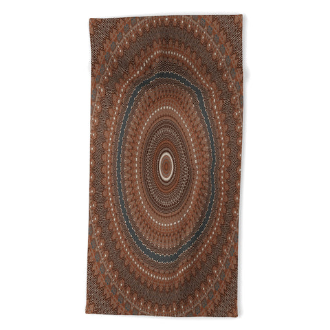 Sheila Wenzel-Ganny Rustic Boho Mandala Beach Towel