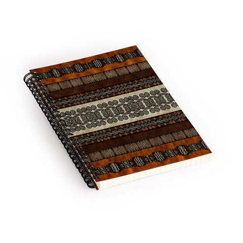 Sheila Wenzel-Ganny The Rustic Native Mud Cloth Spiral Notebook