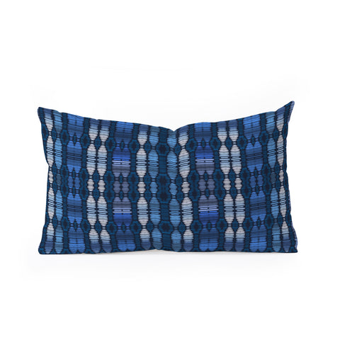 Sheila Wenzel-Ganny Tribal Blue Ombre Oblong Throw Pillow