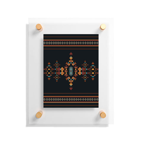 Sheila Wenzel-Ganny Tribal Boho Pattern 2 Floating Acrylic Print