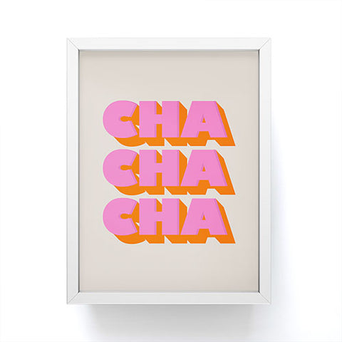 Showmemars CHA CHA CHA Framed Mini Art Print