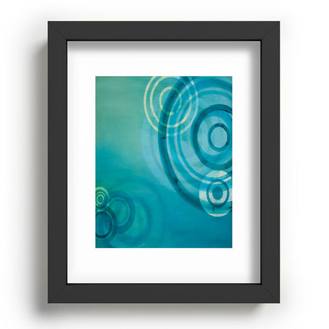 Stacey Schultz Circle World Blue Recessed Framing Rectangle