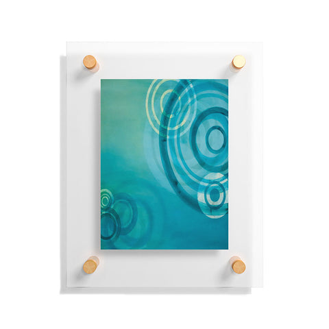 Stacey Schultz Circle World Blue Floating Acrylic Print