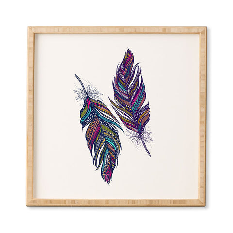 Stephanie Corfee Festival Feathers Framed Wall Art