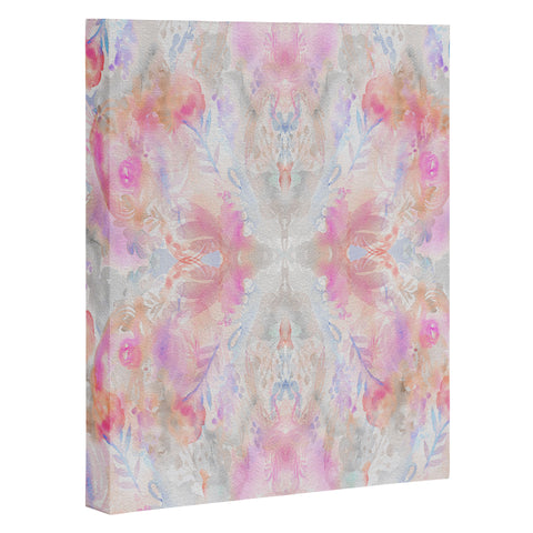 Stephanie Corfee Watercolor Damask Blush Art Canvas