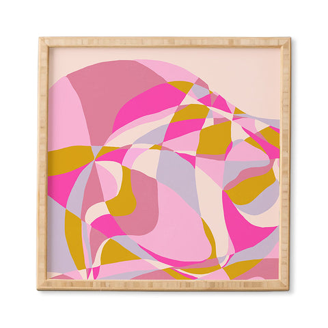 SunshineCanteen kaleidoscope mountain Framed Wall Art