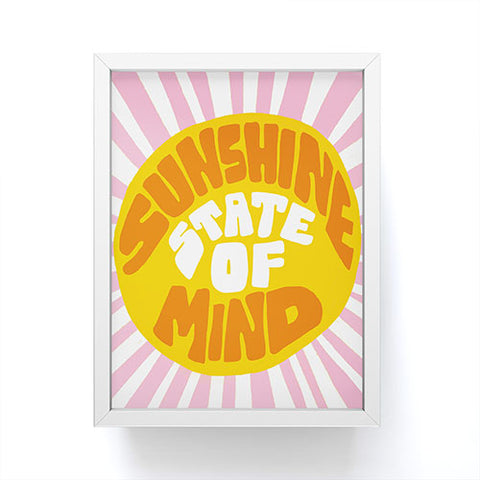 SunshineCanteen sunshine vibes Framed Mini Art Print