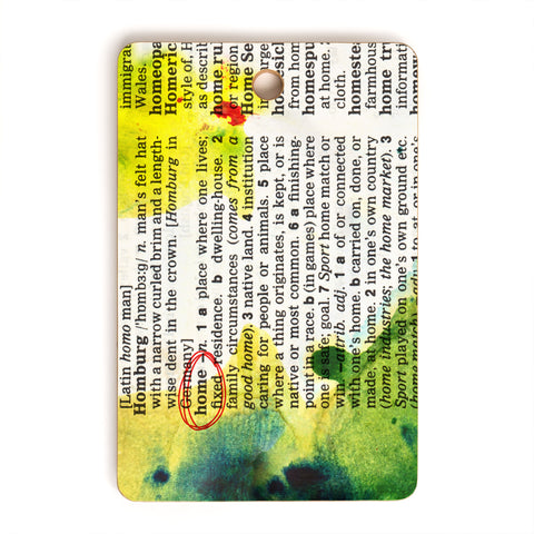 Susanne Kasielke Home Dictionary Art Cutting Board Rectangle