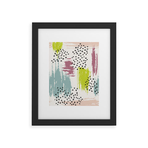 Susanne Kasielke Soft Geometric Marks Framed Art Print