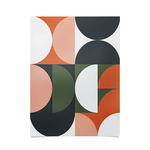 The Old Art Studio Mid Century Geometric 15 Poster