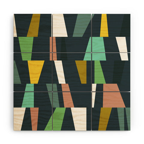 The Old Art Studio Modern Geometric 37 Wood Wall Mural