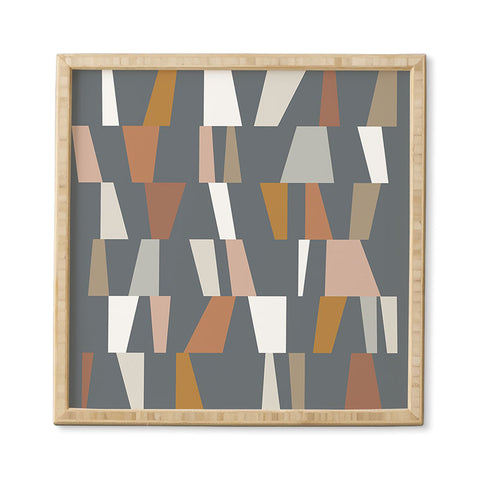 The Old Art Studio Neutral Geometric 02 Framed Wall Art