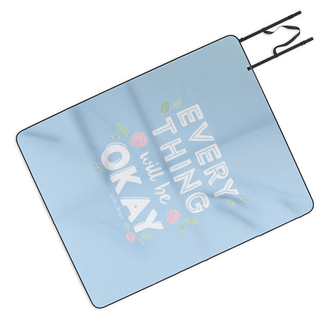 The Optimist Everything Will Be OK Picnic Blanket