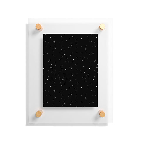 The Optimist Sky Full Of Stars in Black Floating Acrylic Print