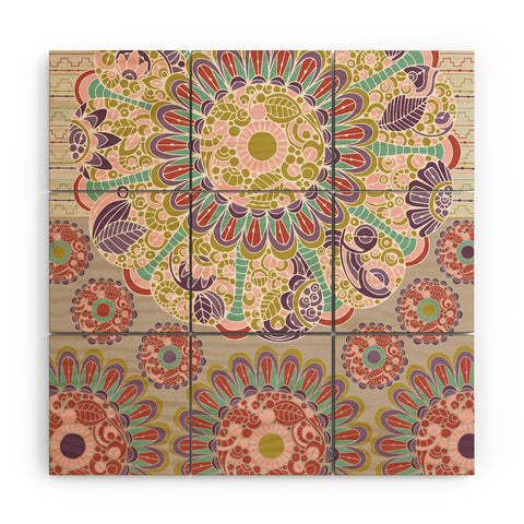 Valentina Ramos Amaranth pattern Wood Wall Mural